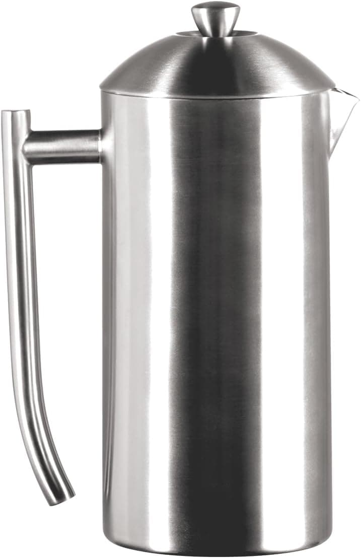 Frieling Double-Walled Stainless Steel French Press, Brushed Finish, 36 oz